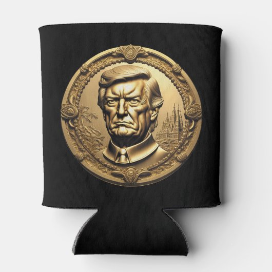 TRUMP CGI Collectible Gouden Art-Coin Doubloon Blikjeskoeler (Achterkant)