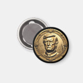 TRUMP CGI Collectible Gouden Art-Coin Doubloon Magneet (Voorkant / Achterkant)