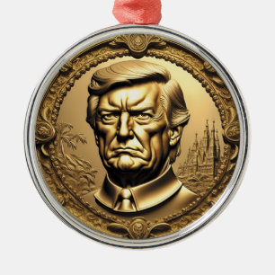 TRUMP CGI Collectible Gouden Art-Coin Doubloon Metalen Ornament