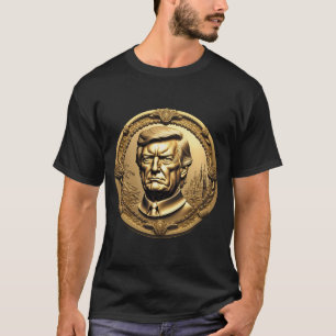 TRUMP CGI Collectible Gouden Art-Coin Doubloon T-shirt