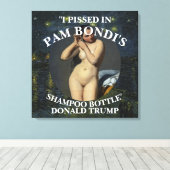 Trump Cheeseburger Jesus Republikeinse Partij Poet Canvas Afdruk (Insitu (Houten vloer))