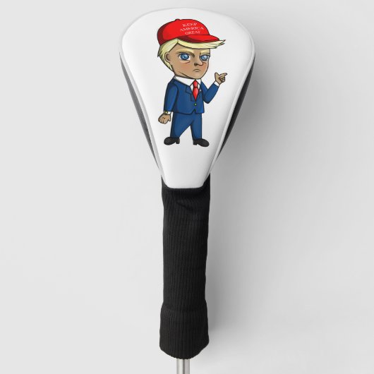 Trump chibi golfheadcover (Voorkant)