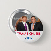 Trump & Christie 2016 Button (Voorkant /achterkant)