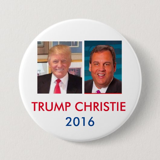 Trump & Christie 3 Inch Jugate Button (Voorkant)