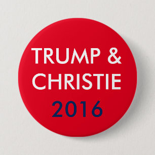 Trump & Christie 3 Inch Round Button