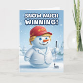 Trump Christmas Card | Snowman Trump Kaart (Voorkant)