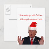 Trump Christmas: dromen van een witte kerst Feestdagenkaart (Voorkant / Achterkant)