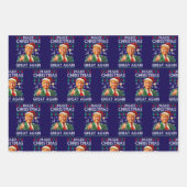 Trump Christmas Gift, Make Christmas Great Again Inpakpapier Vel (Voorkant 2)