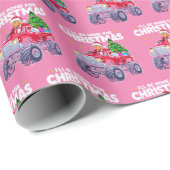 Trump Christmas | Ik ben thuis voor de roze kerst Cadeaupapier (Rol Hoek)