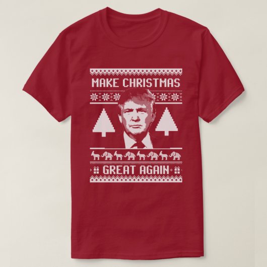 Trump Christmas - Maak Kerstmis weer geweldig T-shirt (Design voorkant)