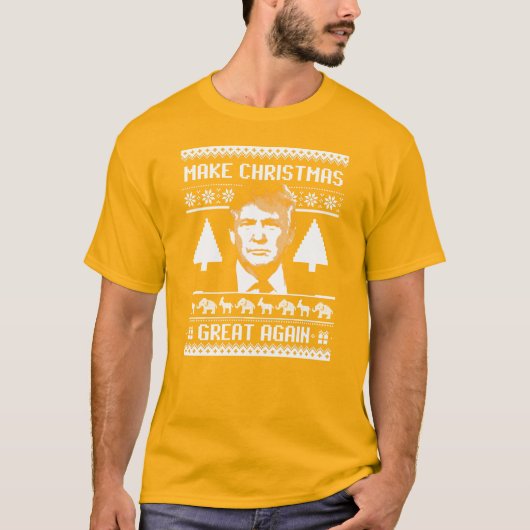 Trump Christmas - Maak Kerstmis weer geweldig T-shirt (Voorkant)
