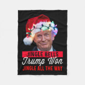 Trump Christmas Shirt Jingle Bells Funny Trump hee Fleece Deken (Voorkant)