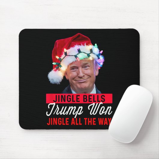 Trump Christmas Shirt Jingle Bells Funny Trump hee Muismat (Met muis)