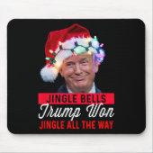 Trump Christmas Shirt Jingle Bells Funny Trump hee Muismat (Voorkant)