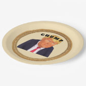 Trump/Chump Paper Plate Papieren Bordje (Gekanteld)