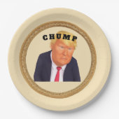 Trump/Chump Paper Plate Papieren Bordje (Voorkant)