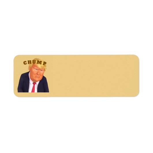 Trump/Chump Return Address Label (Voorkant)