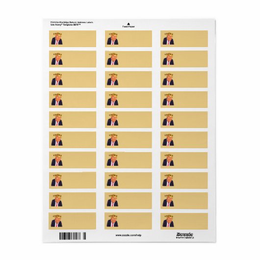 Trump/Chump Return Address Label (Full Sheet)