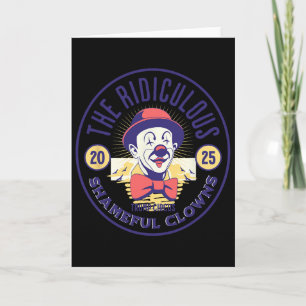 Trump Circus Clown Belachelijke Schandalige Stommi Kaart