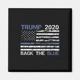 Trump Ck The Blue Dünne Blauwe Lijn Politie Onders Magneet