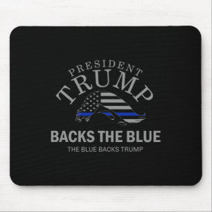 Trump Ckt De Blauwe Dunne Blauwe Lijn Vlag Politie Muismat