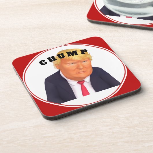 Trump/Clown Drinkviltje Bier Onderzetter (Linkerzijde)
