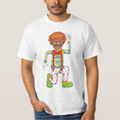 Trump Clown Grappig Oranje Haar Waarde Budget Fab T-shirt (Voorkant)