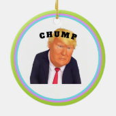 Trump/Clown Keramische Versiering Keramisch Ornament (Achterkant)