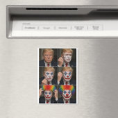 Trump Clown Magneet (Insitu (Vaatwasser))