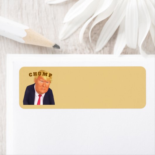 Trump/Clown Retouradreslabel Etiket (Insitu)
