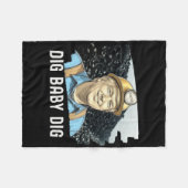 Trump Coalminer Dig Ba Fleece Deken (Voorkant (Horizontaal))