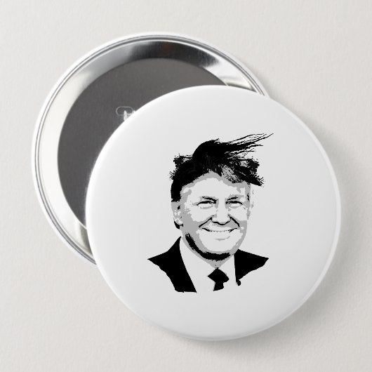 Trump Comb Ronde Button 4,0 Cm (Voorkant /achterkant)