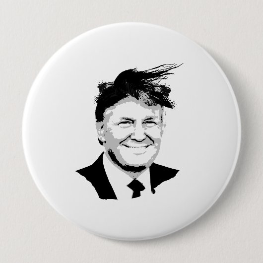 Trump Comb Ronde Button 4,0 Cm (Voorkant)