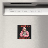 Trump Commandant in Cat Funny Cat en Trump Magneet (Insitu (Vaatwasser))