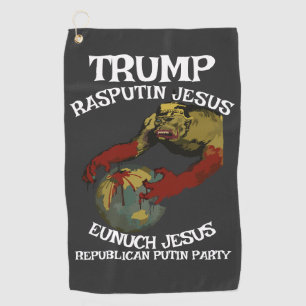 Trump Con 1 2 3 4 5 6 7 8 9 10 11 12 13 14 15 16 4 Golfhanddoek