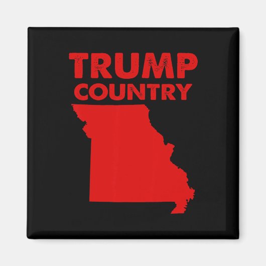Trump Country Missouri Red State kaart Republikein Magneet (Voorkant)