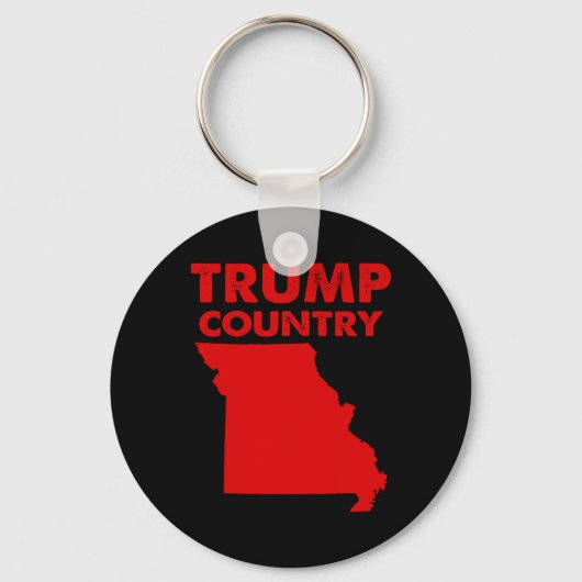 Trump Country Missouri Red State kaart Republikein Sleutelhanger (Voorkant)