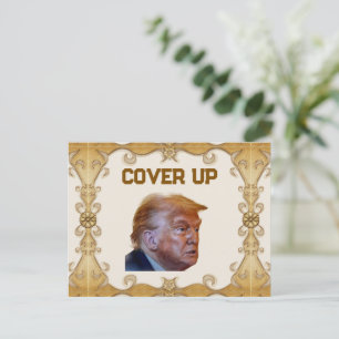 Trump Cover Up-ansichtkaart Briefkaart
