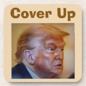 Trump/Cover Up Beverage Coaster Bier Onderzetter (Voorkant)
