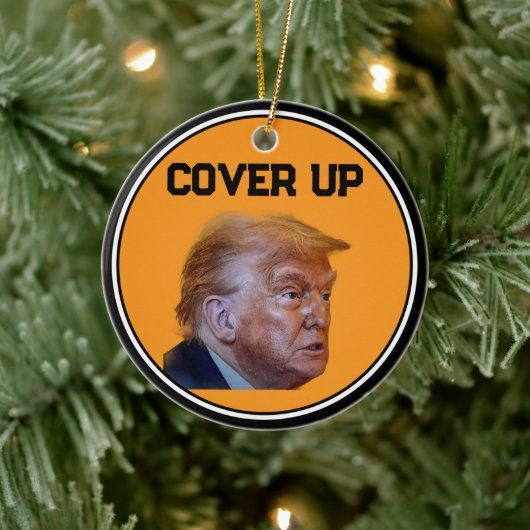 Trump Cover Up Beverage Coaster Keramisch Ornament (Boom)