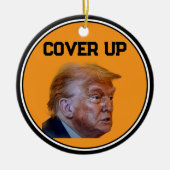 Trump Cover Up Beverage Coaster Keramisch Ornament (Voorkant)