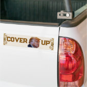 Trump Cover Up Bumper Sticker (Op Truck)
