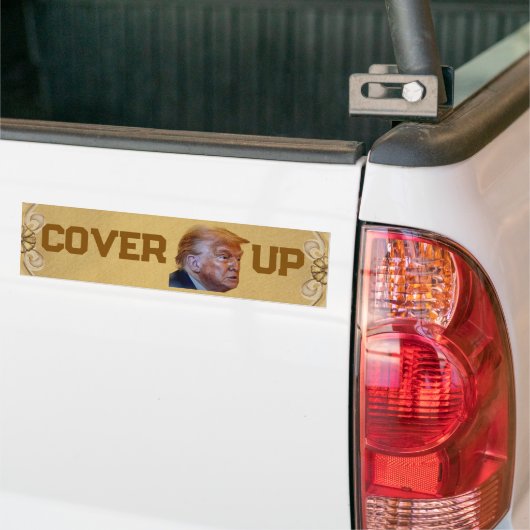 Trump Cover Up Bumper Sticker (Op Truck)