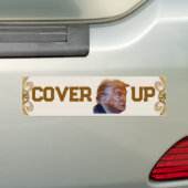 Trump Cover Up Bumpersticker (Op auto)
