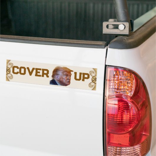 Trump Cover Up Bumpersticker (Op Truck)