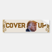 Trump Cover Up Bumpersticker (Voorkant)
