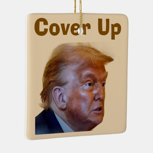 Trump/Cover Up Ceramic Ornament (Rechts)