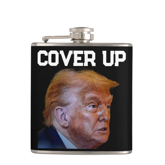 Trump Cover Up Flask Heupfles (Voorkant)