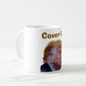 Trump/Cover Up Koffiemok (Voorkant links)