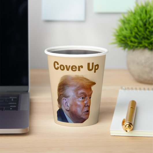Trump/Cover Up Paper Cup Papieren Bekers (Insitu)